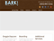 Tablet Screenshot of barkdenver.com